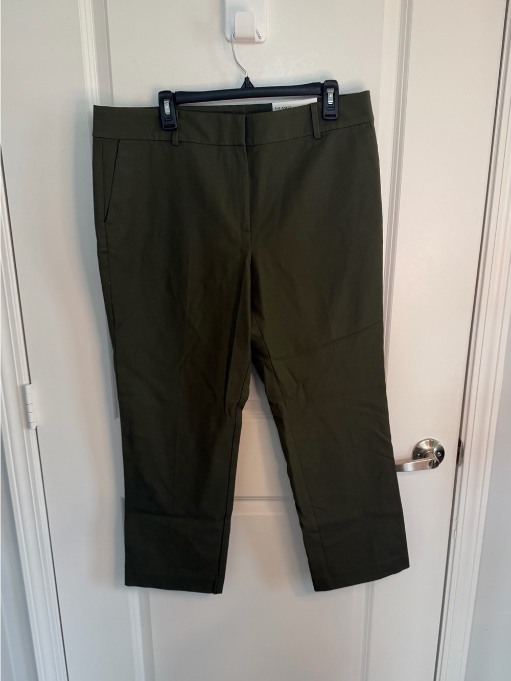 Ann Taylor Factory NWT Women’s Green Curvy Mid Rise Slim Ankle Pants 28” Size 14